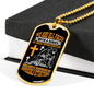 We Are All Faced Necklace Stainless Steel or 18k Gold Dog Tag 24" Chain-Express Your Love Gifts
