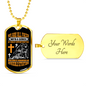 We Are All Faced Necklace Stainless Steel or 18k Gold Dog Tag 24" Chain-Express Your Love Gifts
