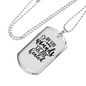 We Are Healed Necklace Stainless Steel or 18k Gold Dog Tag 24" Chain-Express Your Love Gifts