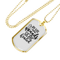 We Are Healed Necklace Stainless Steel or 18k Gold Dog Tag 24" Chain-Express Your Love Gifts