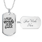 We Are Healed Necklace Stainless Steel or 18k Gold Dog Tag 24" Chain-Express Your Love Gifts