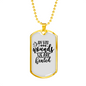 We Are Healed Necklace Stainless Steel or 18k Gold Dog Tag 24" Chain-Express Your Love Gifts