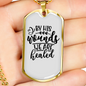 We Are Healed Necklace Stainless Steel or 18k Gold Dog Tag 24" Chain-Express Your Love Gifts