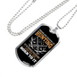 We Are Hunting Necklace Stainless Steel or 18k Gold Dog Tag 24" Chain-Express Your Love Gifts