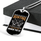 We Are Hunting Necklace Stainless Steel or 18k Gold Dog Tag 24" Chain-Express Your Love Gifts