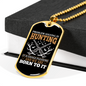 We Are Hunting Necklace Stainless Steel or 18k Gold Dog Tag 24" Chain-Express Your Love Gifts