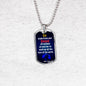 We Are One Race Acts 17:26 Bible Verse Necklace Stainless Steel or 18k Gold Dog Tag 24" Chain-Express Your Love Gifts