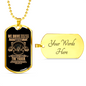 We Drive Trucker Dog Tag Stainless Steel or 18k Gold 24" Chain-Express Your Love Gifts