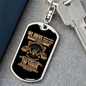 We Drive Trucker Swivel Keychain Dog Tag Stainless Steel or 18k Gold-Express Your Love Gifts