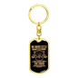 We Drive Trucker Swivel Keychain Dog Tag Stainless Steel or 18k Gold-Express Your Love Gifts