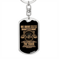 We Drive Trucker Swivel Keychain Dog Tag Stainless Steel or 18k Gold-Express Your Love Gifts