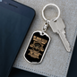 We Drive Trucker Swivel Keychain Dog Tag Stainless Steel or 18k Gold-Express Your Love Gifts
