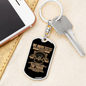 We Drive Trucker Swivel Keychain Dog Tag Stainless Steel or 18k Gold-Express Your Love Gifts