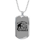 We'Re All Screwed Woodworker Dog Tag Stainless Steel or 18k Gold W 24"-Express Your Love Gifts