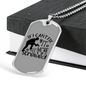 We'Re All Screwed Woodworker Dog Tag Stainless Steel or 18k Gold W 24"-Express Your Love Gifts