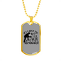 We'Re All Screwed Woodworker Dog Tag Stainless Steel or 18k Gold W 24"-Express Your Love Gifts