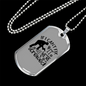 We'Re All Screwed Woodworker Dog Tag Stainless Steel or 18k Gold W 24"-Express Your Love Gifts