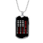 We Re Reel Happy Fishing Necklace Stainless Steel or 18k Gold Dog Tag 24" Chain-Express Your Love Gifts