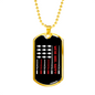 We Re Reel Happy Fishing Necklace Stainless Steel or 18k Gold Dog Tag 24" Chain-Express Your Love Gifts