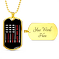 We Re Reel Happy Fishing Necklace Stainless Steel or 18k Gold Dog Tag 24" Chain-Express Your Love Gifts