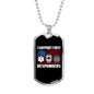 We Support First Responders Firefighter Gift Stainless Steel or 18k Gold Dog Tag 24" Chain-Express Your Love Gifts