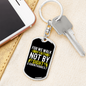 We Walk By Faith 2 Corinthians 5:7 Keychain Stainless Steel or 18k Gold Dog Tag Keyring-Express Your Love Gifts