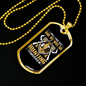 We Will Go Hunting Necklace Stainless Steel or 18k Gold Dog Tag 24" Chain-Express Your Love Gifts