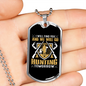 We Will Go Hunting Necklace Stainless Steel or 18k Gold Dog Tag 24" Chain-Express Your Love Gifts