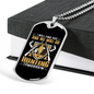 We Will Go Hunting Necklace Stainless Steel or 18k Gold Dog Tag 24" Chain-Express Your Love Gifts