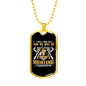 We Will Go Hunting Necklace Stainless Steel or 18k Gold Dog Tag 24" Chain-Express Your Love Gifts