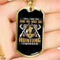 We Will Go Hunting Necklace Stainless Steel or 18k Gold Dog Tag 24" Chain-Express Your Love Gifts