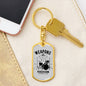 Weapons Of Mass Percussion Keychain Dog Tag Stainless Steel or 18k Gold-Express Your Love Gifts