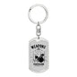 Weapons Of Mass Percussion Keychain Dog Tag Stainless Steel or 18k Gold-Express Your Love Gifts