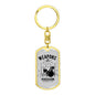 Weapons Of Mass Percussion Keychain Dog Tag Stainless Steel or 18k Gold-Express Your Love Gifts