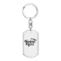 Weekend Hooker Fishing Keychain Stainless Steel or 18k Gold Dog Tag Keyring-Express Your Love Gifts