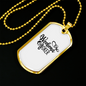 Weekend Hooker Fishing Necklace Stainless Steel or 18k Gold Dog Tag 24" Chain-Express Your Love Gifts