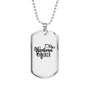 Weekend Hooker Fishing Necklace Stainless Steel or 18k Gold Dog Tag 24" Chain-Express Your Love Gifts