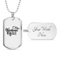 Weekend Hooker Fishing Necklace Stainless Steel or 18k Gold Dog Tag 24" Chain-Express Your Love Gifts