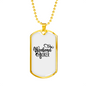 Weekend Hooker Fishing Necklace Stainless Steel or 18k Gold Dog Tag 24" Chain-Express Your Love Gifts
