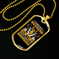Weekend Hunting Necklace Stainless Steel or 18k Gold Dog Tag 24" Chain-Express Your Love Gifts