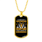 Weekend Hunting Necklace Stainless Steel or 18k Gold Dog Tag 24" Chain-Express Your Love Gifts
