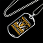Weekend Hunting Necklace Stainless Steel or 18k Gold Dog Tag 24" Chain-Express Your Love Gifts