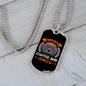 Weekends Coffee And Dogs Necklace Stainless Steel or 18k Gold Dog Tag 24" Chain-Express Your Love Gifts