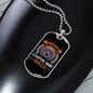 Weekends Coffee And Dogs Necklace Stainless Steel or 18k Gold Dog Tag 24" Chain-Express Your Love Gifts