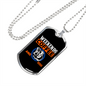 Weekends Coffee Necklace Stainless Steel or 18k Gold Dog Tag 24" Chain-Express Your Love Gifts