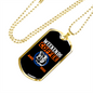 Weekends Coffee Necklace Stainless Steel or 18k Gold Dog Tag 24" Chain-Express Your Love Gifts