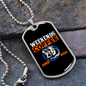 Weekends Coffee Necklace Stainless Steel or 18k Gold Dog Tag 24" Chain-Express Your Love Gifts