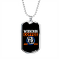 Weekends Coffee Necklace Stainless Steel or 18k Gold Dog Tag 24" Chain-Express Your Love Gifts