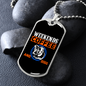 Weekends Coffee Necklace Stainless Steel or 18k Gold Dog Tag 24" Chain-Express Your Love Gifts