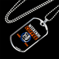 Weekends Coffee Necklace Stainless Steel or 18k Gold Dog Tag 24" Chain-Express Your Love Gifts